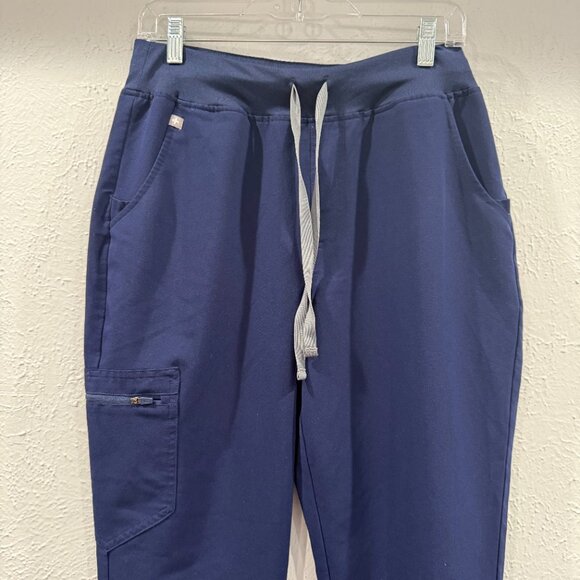 Figs Technical Collection Zamora High Waisted Jogger Scrub Pants Navy Medium - Picture 6 of 15